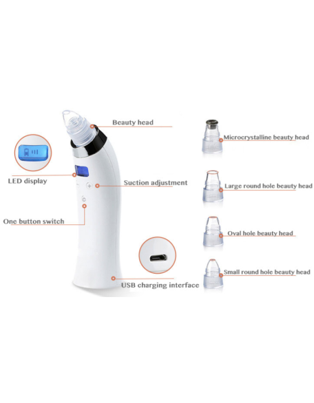 Acne removal and acne suction beauty device